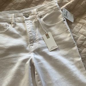 good american white jeans